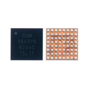 SGM3843 IC AMOLED display driver power management integrated circuit six output BGA chip undersurface solder balls for smartphone motherboard logic board repair from Bansal Mobiles