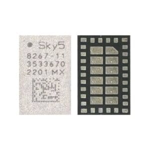 SKY58267-11 Sky5 8267-11 cellular network signal power amplifier front end module integrated circuit BGA chip undersurface pad matrix for Samsung phone motherboard repair from Bansal Mobiles